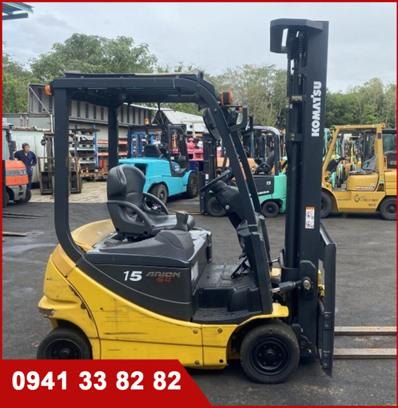 Xe nâng điện cũ Komatsu cũ 1,5 tấn - 5m5