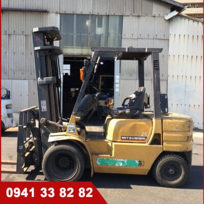 Xe nâng dầu cũ Mitsubishi 2,5 tấn cao 5m5