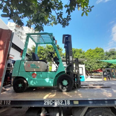 Xe nâng dầu cũ Mitsubishi số sàn