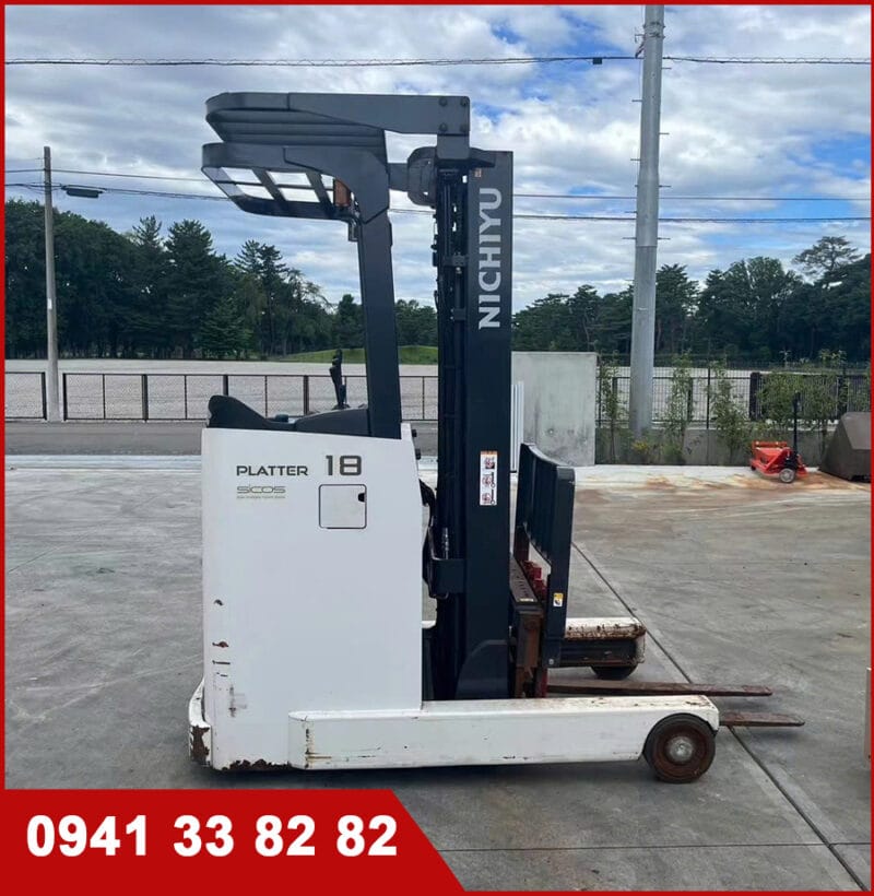 Xe nâng điện cũ Nichiyu 1.8 tấn, cao 5m 2018