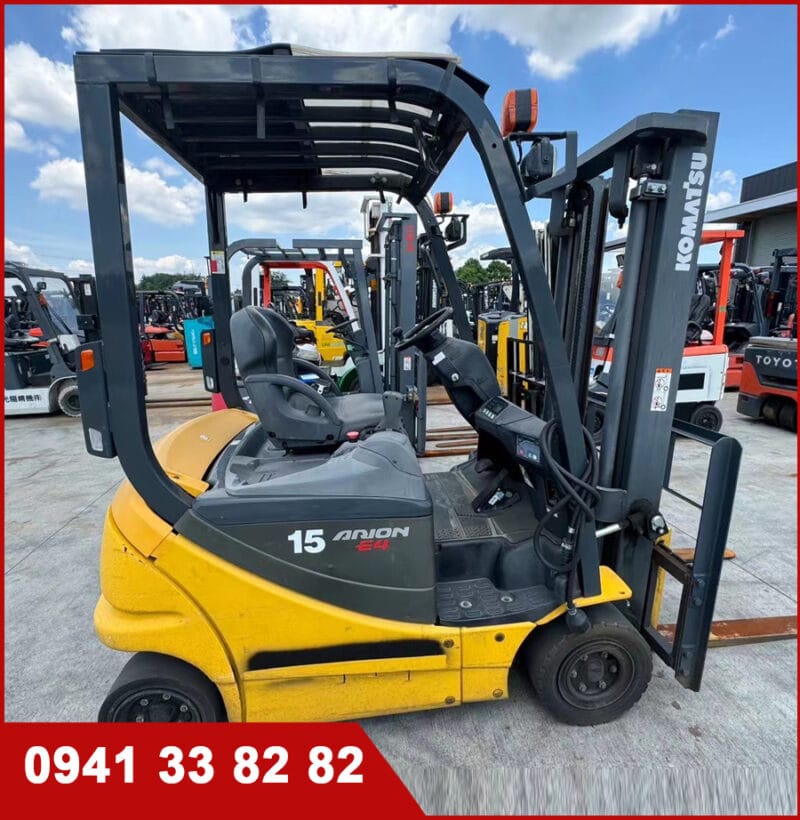 Xe nâng điện cũ ngồi lái Komatsu FB15-12 đời 2014