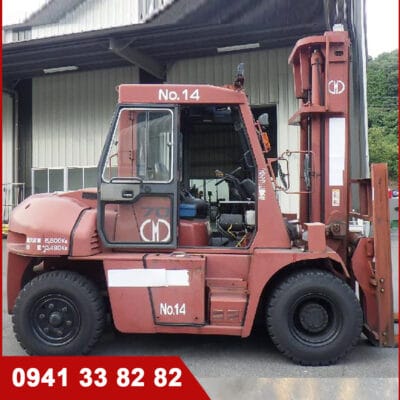 Xe nâng dầu cũ TCM 7 tấn, tháp 4m