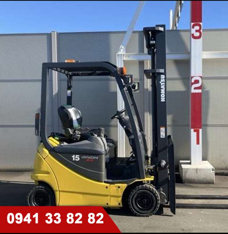 Xe nâng điện cũ Komatsu 1.5 tấn, 4m đời 2017