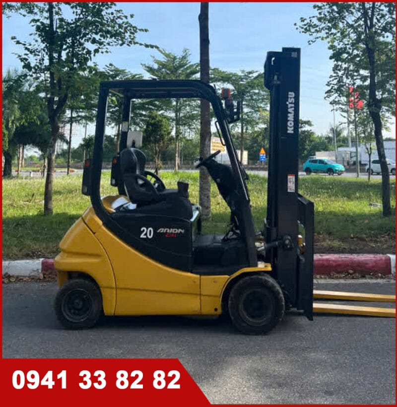 Xe nâng điện cũ Komatsu 2 tấn, 3m đời 2014
