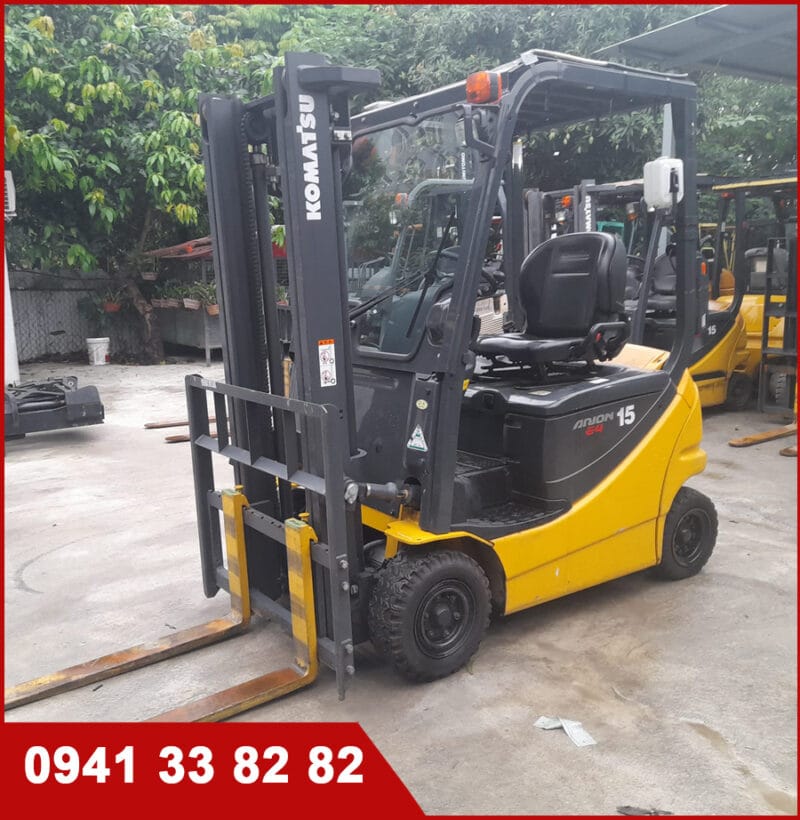 Xe nâng điện cũ Komatsu 2013 1,5 tấn, 3m