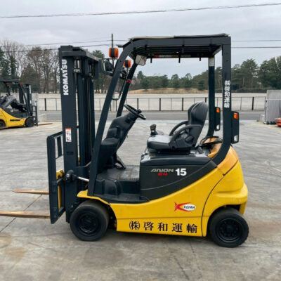 Xe nâng điện Komatsu FB15-12 đời 2014, khung nâng 3m